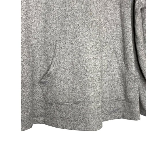 Avenue Women’s Gray Size 22 Athleticwear Cowl Neck Kangaroo Pocket Sweatshirt - Picture 4 of 10